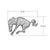 Plastic Bucking Horse Emblem