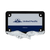 Eagle Motorcycle License Plate Frame - Chrome Eagle/Black Frame