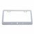 License Plate Frame With Bottom Mount LED Light Bar Cutout - Chrome (Bulk)