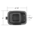 Black Plastic Interior Daylight Door Handle For 2002-2006 Kenworth W900/T800/T600/T300/C500 (Bulk)