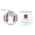 Chrome Plastic Fuel Cap Cover For Peterbilt - Locking