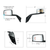 Hood Mirror Assembly W/LED Lights On Mirror Cover & Glass For 2018-2024 Volvo VNL