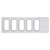 Chrome Plastic Dash Switch Panel Cover For International - 5 Openings