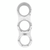 Chrome Small 2 Gauge Cover With Visor For Mack