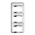 Chrome 3-Rocker Switch Cover For Peterbilt 579 (2012-2019) & 567 (2014-2019)- 3 Switches