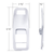 Chrome Plastic Door Switch Cover For 2013-2024 Kenworth T680-Driver (Without Power Mirrors)