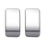 Chrome Plastic Blank Switch Covers For Kenworth T680, T880, W990 (Card Of 2)