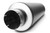 33 inch long, 9 inch diameter muffler with 5 inch in/out diameters