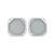 Chrome 5-1/2" Square Speaker Cover For Various Freightliner & Kenworth Models (Pair)