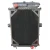 BESTfit Copper Brass 4 Row Radiator W/ Surge Tank, Frame & 3 Inch Outlet For Kenworth T800, T600 & T600B