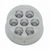 7 LED 2" Round Light (Clearance/Marker) - Red LED/Clear Lens