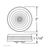 Single LED 2" Round Low Profile Light Kit (Clearance/Marker) - Red LED/Red Lens
