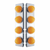 Stainless Front Air Cleaner Bracket With 8X 17 LED Beehive Lights For Peterbilt
