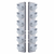 Stainless Front Air Cleaner Bracket With 12X 17 LED Reflector Watermelon Lights For Peterbilt