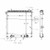 BESTfit Plastic Aluminum 2 Row Radiator W/ Oil Cooler & Frame For Freightliner Cascadia, M2-112, Western Star 5700XE