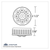 9 LED 2.5" Round Pure Reflector Light Kit (Clearance/Marker) - Amber LED/Amber Lens