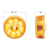 10 LED 2.5" Round Pure Reflector Light (Clearance/Marker) - Amber LED/Amber Lens