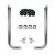 8" MITER CUT COMPLETE EXHAUST KIT W/ 90° PICKETT ELBOWS