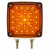 52 LED Double Stud Double Face Turn Signal Light - Amber & Red LED