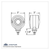 30 LED 3" Double Face Light - Amber & Red LED/Clear Lens