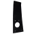 BESTfit Flat Black Outer Hood Roller Guide For Peterbilt 359