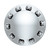 Chrome Dome Rear Axle Cover Kit - 1-1/2" Push-On Nut Covers