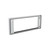 Chrome Plastic A/C Control Dash Panel Bezel For Kenworth W900 (1990-2005) & T800 (1986-2005)