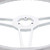 18" Chrome Aluminum "Blaze" Style Steering Wheel