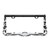 Flame License Plate Frame - Chrome