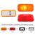 Rectangular Light Kit (Clearance/Marker) With Chrome Bracket - Red Lens