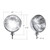 7" Chrome Dietz Style Headlight With 12 Volt 6014 Sealed Beam Bulb