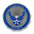 1-3/4" Air Force Military Medallion - Chrome Truck Cab Emblem