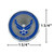 1-3/4" Air Force Military Medallion - Chrome Truck Cab Emblem