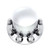 Dome Rear Axle Cover With 33mm Standard Thread-On Nut Covers - Chrome