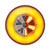 18 LED 4" Round GloLight (Turn Signal) - Amber LED/Amber Lens (Card)