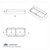 14 LED Chrome Rectangular Dual Headlight Bezel With Visor - White LED/Clear Lens