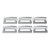 Chrome Switch Label Covers w/ Visor - 2001 & Older Peterbilt 6pk