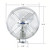 Chrome 6" Heavy Duty Fan - 12V