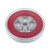 18 LED 4" Round GloLight (Stop, Turn & Tail) - Red LED/Red Lens (Card)