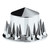 Pointed Rear Axle Cover With 33mm Spike Thread-On Nut Covers - Chrome