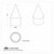 1-1/2" x 4-1/8" Chrome Plastic Spike Nut Covers - Push-On (10-Pack)