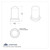 33mm X 3-3/16" Chrome Plastic Pointed Nut Covers With Flange - Push-On (Color Box Of 20)