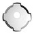 Chrome Plastic Fuel Cap Cover For Freightliner - Locking
