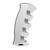 Thread-On Pistol Grip Gearshift Knob - Chrome