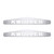 4" X 24" Chrome Kwopper Bottom Mud Flap Plate - Welded Stud