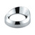 Chrome Plastic Small Gauge Cover With Visor