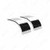 60" 430 Stainless Steel (16ga) Roll Formed Edge Smooth Half Fender - SS Series (Pair)