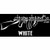 7 Inch White Chrome Shop Mafia Decal - Semi Truck Vinyl Sticker