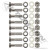 Stainless Steel Universal Bumper Bolt Kit 8-Pack Semi Truck