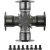 1710 Series Full Round Greaseable Universal Joint - Heavy Duty